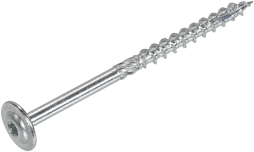 Dynaplus houtbouwschroef verzinkt tellerkop deeldraad +snijpunt torx tx30 6.0x140 70 | 50 stuks - 0286.01.51001