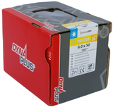 Dynaplus houtbouwschroef verzinkt tellerkop voldraad +snijpunt torx tx30 6.0x50 | 100 stuks - 0286.01.49901