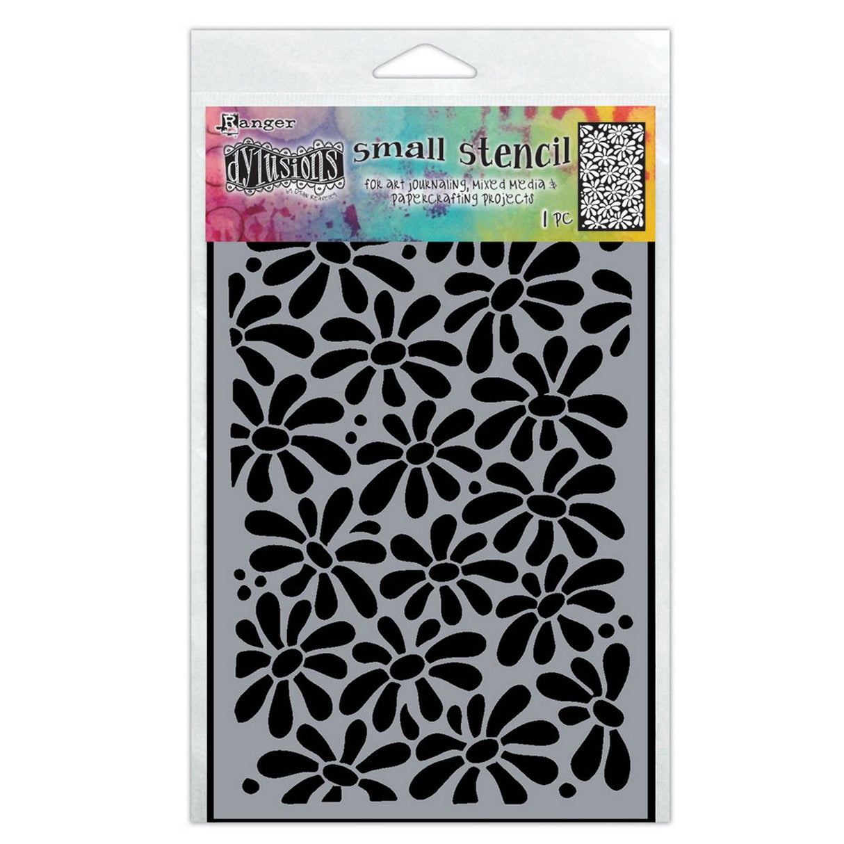 Ranger ink ranger • dylusions dyamond stencil small field of daisies
