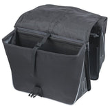 Basil dubble fietstas forte mik 35 liter 15 x 38 x 30 cm - zwart