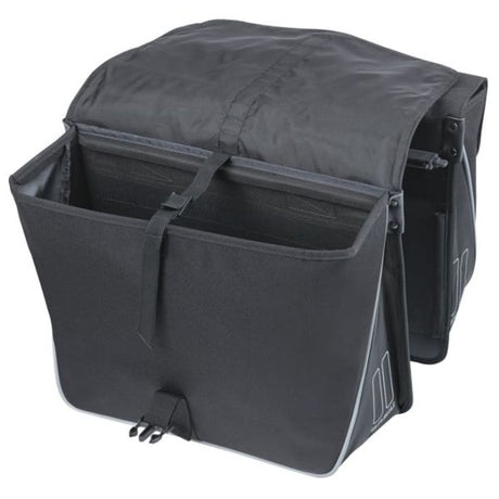 Basil dubble fietstas forte mik 35 liter 15 x 38 x 30 cm - zwart