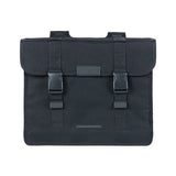 Basil Kavan Eco Classic dubbele fietstas - duurzaam organisch canvas - zwart - 68L