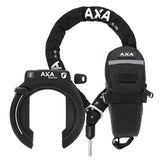 AXA xxl Zwart ringslot + Zadeltas + ULC100 ketting