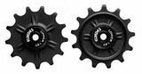 Elvedes set derailleurwieltjes 2x13T 12V afgedicht zwart