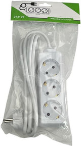 Enzo entac tcd ra 4-voudig 1.5meter snoer wit 6872560