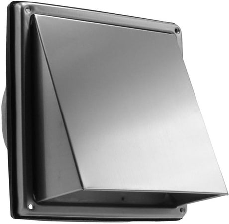 Enzo nedco rvs buitenrooster vierkant 125 mm nedco - 1400470