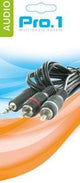 Enzo pro-1 audio 3,5 jack stereo ->2 tulp male 1,5 meter 9201800