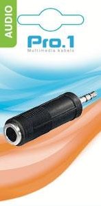Enzo pro-1 audio adapt 3,5 jack st -> 6,3 contra stereo 9216600
