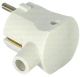 Enzo randaarde stekker haaks wit met tule mk 6140688