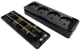 Enzo tafelcontactdoos 4v langwerpig zwart 6871160