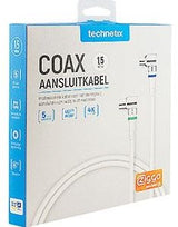 Enzo technetics coax aansluitkabel 1,5m compleet haakse plug - 2075010
