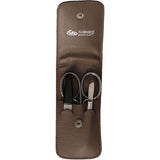 Erbe solingen 3-delige manicure etui taupe (erbe9208)