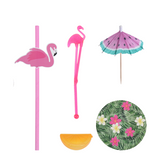 Diversen excellent houseware cocktailshakerset flamingo 31-delig