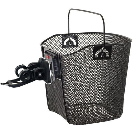 Ventura afneembare fietsmand mighty met stuurbevestiging - zwart
