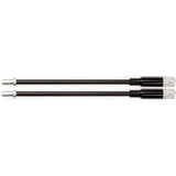 Elvedes cable systems bv verstelbare flex v-brake kabelpijpje elvedes lichtmetaal - zwart (2 stuks)