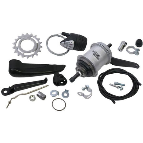 Sturmey archer versnellingsnaaf 3 speed awc terugtraprem - compleet met versteller