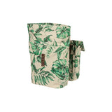 Basil Ever-Green dubbele fietstas, gerecycled PET, waterkerende vouwsluiting, unisex, fiets, sandshell beige