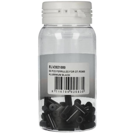 Elvedes kabeleindhoedjes voor ot-rs900 van ø3,65 to ø5.5mm x 12mm - zwart (50 stuks)