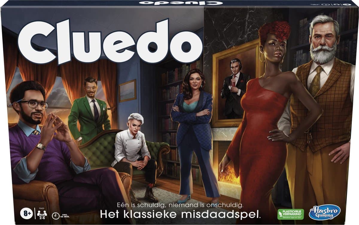 Hasbro cluedo het klassieke misdaadspel.