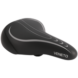 Edge fietszadel veneto incl. oppakbeugel en achterlicht - zwart