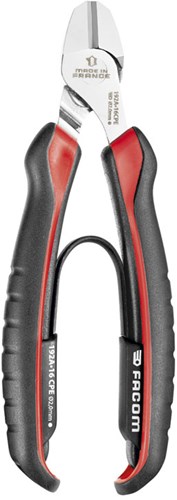 Facom zijkniptang 'pianodraad', bekleed 16cm - 192a.16cpepb