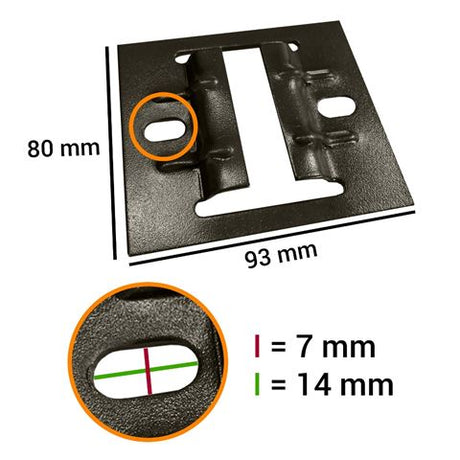 Falcon Eyes Rail Bevestigingsplaat 3330C 4 St. voor B-3030C