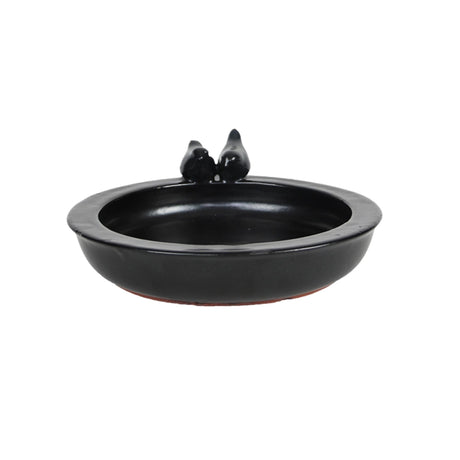 Esschert design vogelbad keramiek rond grijs
