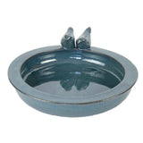 Esschert design vogelbad keramiek petrol