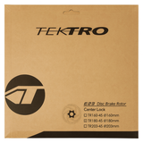 Tektro schijfrem rotor tr180-45 ø180x2,3mm, centerlock, zilver
