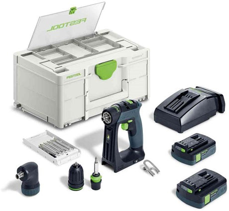 Festool accu-schroefboormachine | cxs 18 c 3,0-set (2x 3.0ah accu + lader) - 576884
