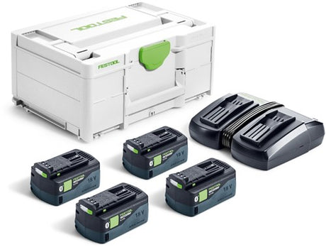 Festool sys 18v 4x 5.0ah hp5,0 tcl6duo energie-set - 578681