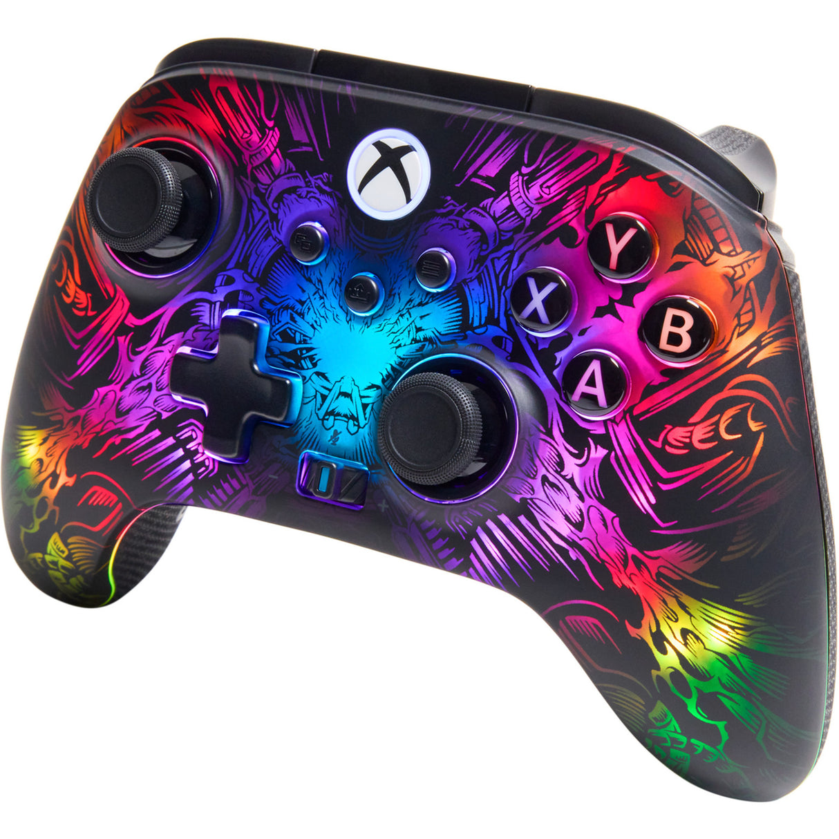 Powera fusion pro draadloze controller voor xbox series x|s met lumectra (zwart, rgb, xbox series x|s, xbox one, pc)
