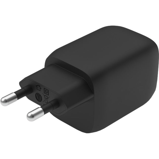 Belkin boostcharge pro 2-poorts usb-c gan-wandlader met pps (65 w) (zwart)