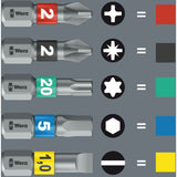 Wera kraftform kompakt stubby 1, 19-delig bitset (zwart groen)