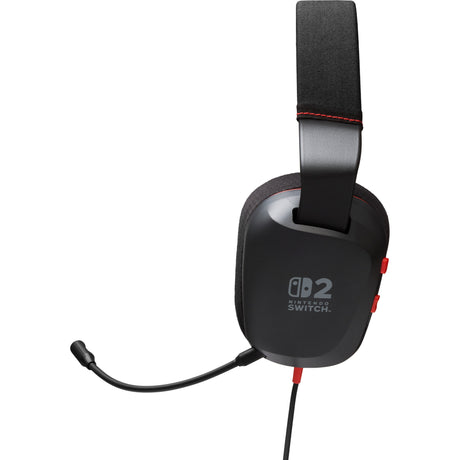 Powera bedrade stereoheadset voor nintendo switch 2 over-ear gaming headset (zwart rood, nintendo switch 2, nintendo switch – oled model, nintendo switch, nintendo switch lite)