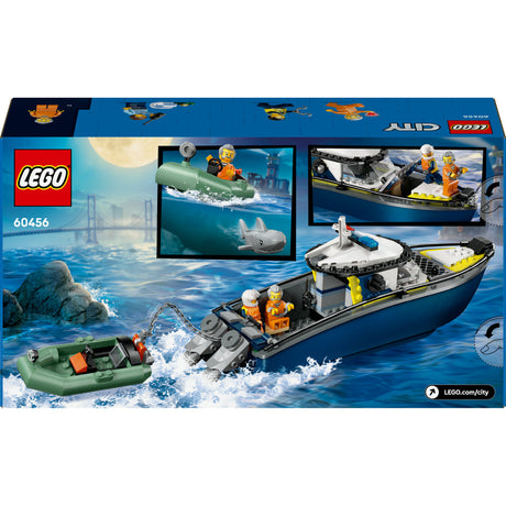 Lego ® city achtervolging met politieboot, drijft echt - 60456
