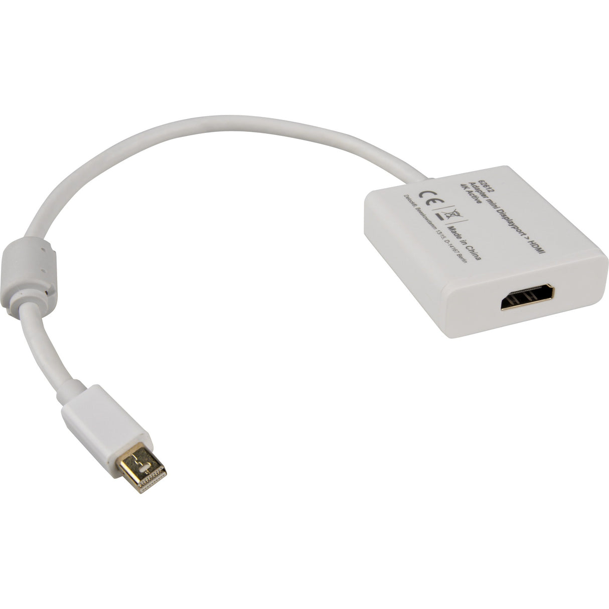 Delock mini displayport > hdmi adapter (wit, 0,2 meter, 4k)