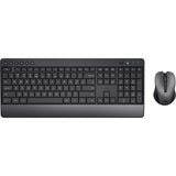 Trust trezo comfort draadloze toetsenbord- en muisset desktopset (zwart, us lay-out (qwerty), 100%)