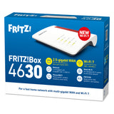 Fritz! box 4630 edition international router (wit rood, mesh wi-fi, 2.5 gbit s)