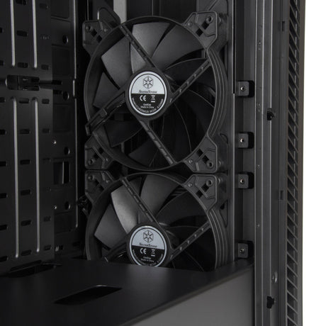 Silverstone seta q1 midi tower behuizing (zwart | 2x usb-a | 1x usb-c)