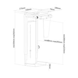 Neomounts pc bureausteun nm-cpu100black houder (zwart)
