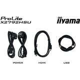 Iiyama prolite x2792hsu-b1 27 monitor (zwart (mat), hdmi, displayport, 2x usb-a, usb-b, 120 hz)