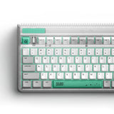 Iqunix og80 wormhole wireless mechanical keyboard (grijs, us lay-out (qwerty), cherry mx brown, 80% (tkl), rgb leds, hot-swappable, pbt, 2.4ghz | bluetooth 5.1 | usb-c)