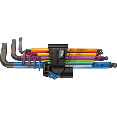 Wera inbussleutelset 950 9 hex-plus multicolour hf 1 (zwart, 9-delig, kleurgecodeerd)