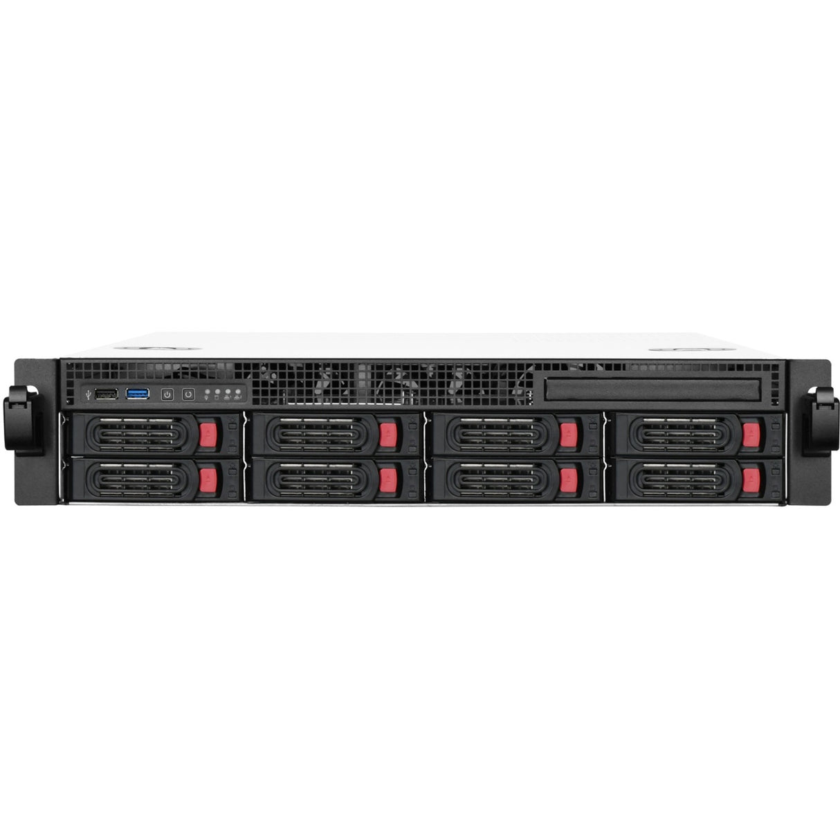 Silverstone rm21-308 rack behuizing (zwart | 1x usb-a 2.0 | 1x usb-a 3.2 (5 gbit s))
