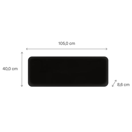Mill steel wifi paneelverwarming pa1300wifi4 black, 1300 watt convector (zwart, wifi 2,4 ghz (wifi 6), bluetooth 5.2, zigbee 3.0 + app)