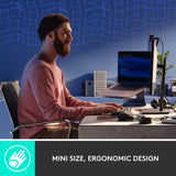 Logitech mx mechanical mini, toetsenbord (zwart grijs, us-international, gl tactile, bluetooth low energy)