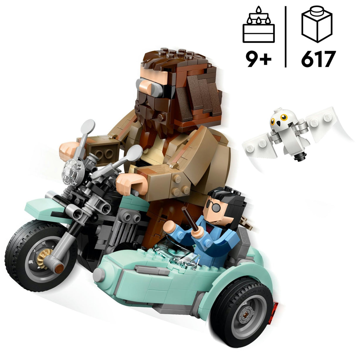 Lego harry potter 76443 hagrid en harry's rit op de motor
