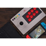 8bitdo arcade stick joystick (grijs, switch 1, switch 2, pc, bluetooth 2.4g usb-c)