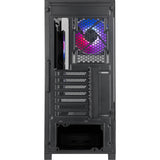 Silverstone lucid 05 mini tower behuizing (zwart | 2x usb-a | 1x usb-c | rgb | tempered glass)